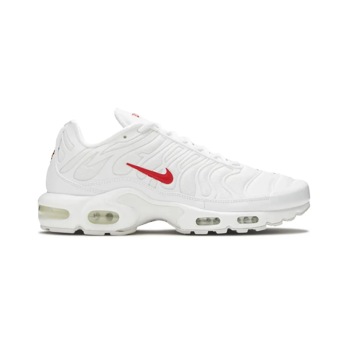 Nike Air Max Plus x Supreme White Speed Red