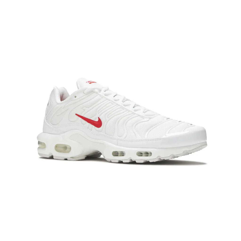 Nike Air Max Plus x Supreme White Speed Red
