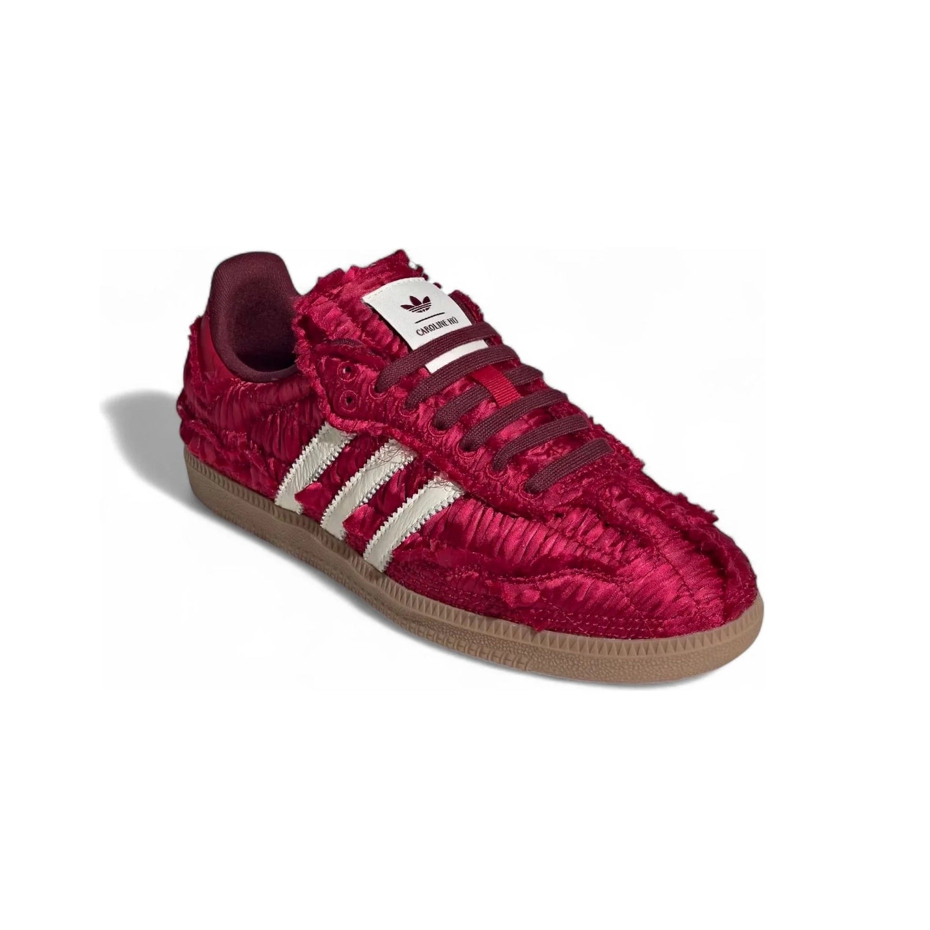 Adidas Samba x Caroline Hu Satin Power Red