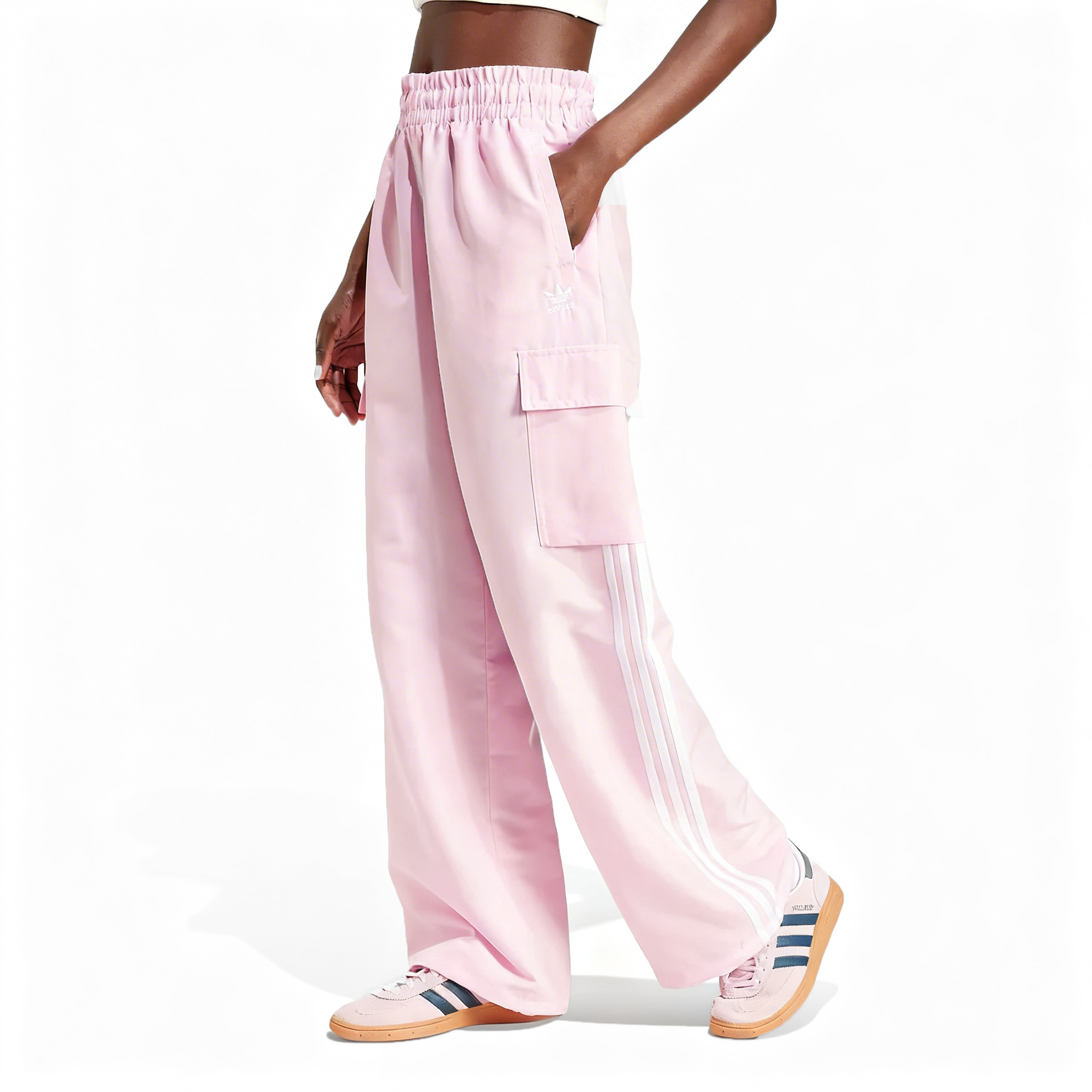 Adidas Adicolor 3-Stripes Cargo Tracksuit Pants Pink