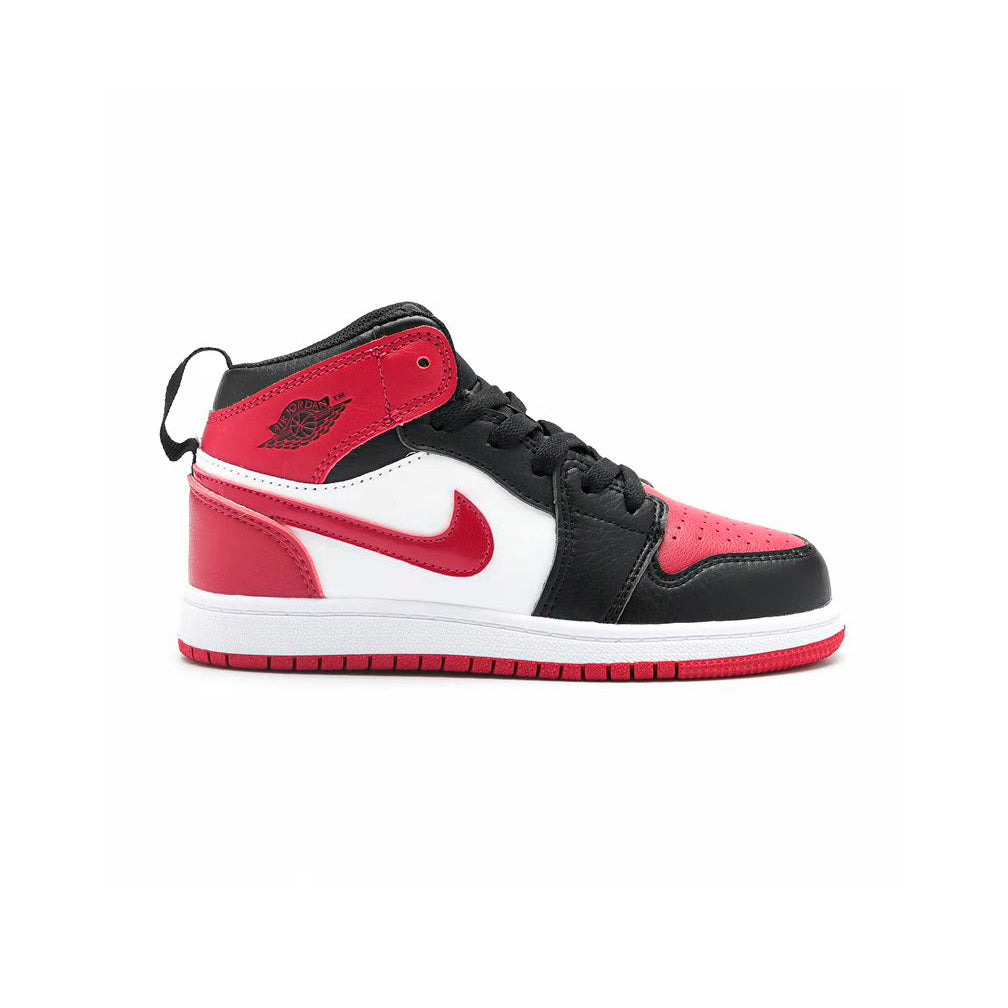 Nike Kids Air Jordan 1 Mid Royal Black Toe