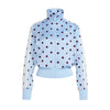 Adidas Women's Satin Polka Dots TT Track Jacket Clear Sky