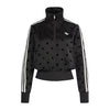 Adidas Women's Satin Polka Dots TT Track Jacket Black