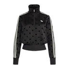 Adidas Women's Satin Polka Dots TT Track Jacket Black