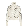 Adidas Women's Satin Polka Dots TT Track Jacket Off White