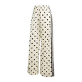 Adidas Women's Satin Polka Dots Wide Leg Pant Off White
