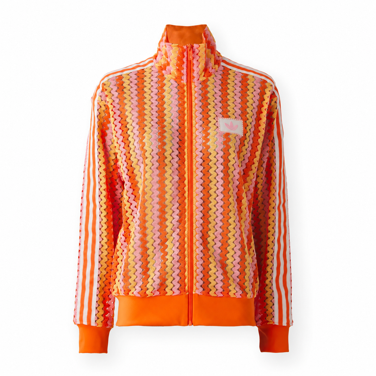 Adidas Originals Women's Summer Glow Firebird Track Top Semi Lucid Fuchsia