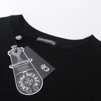 Chrome Hearts T-Shirt Red Horse Shoe Logo Pocket Black