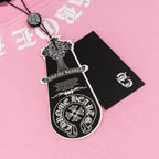 Chrome Hearts T-Shirt Necklogo Back Printed Cross Pink