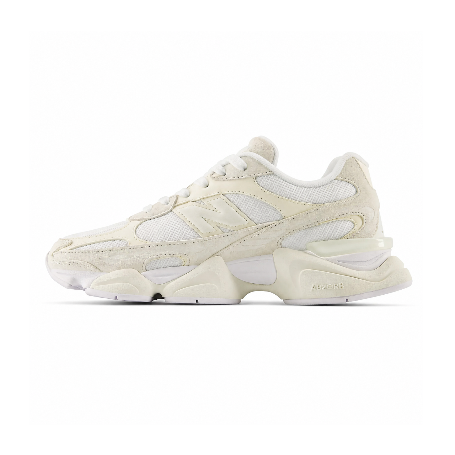 New Balance 9060R Beige White Suede Mesh