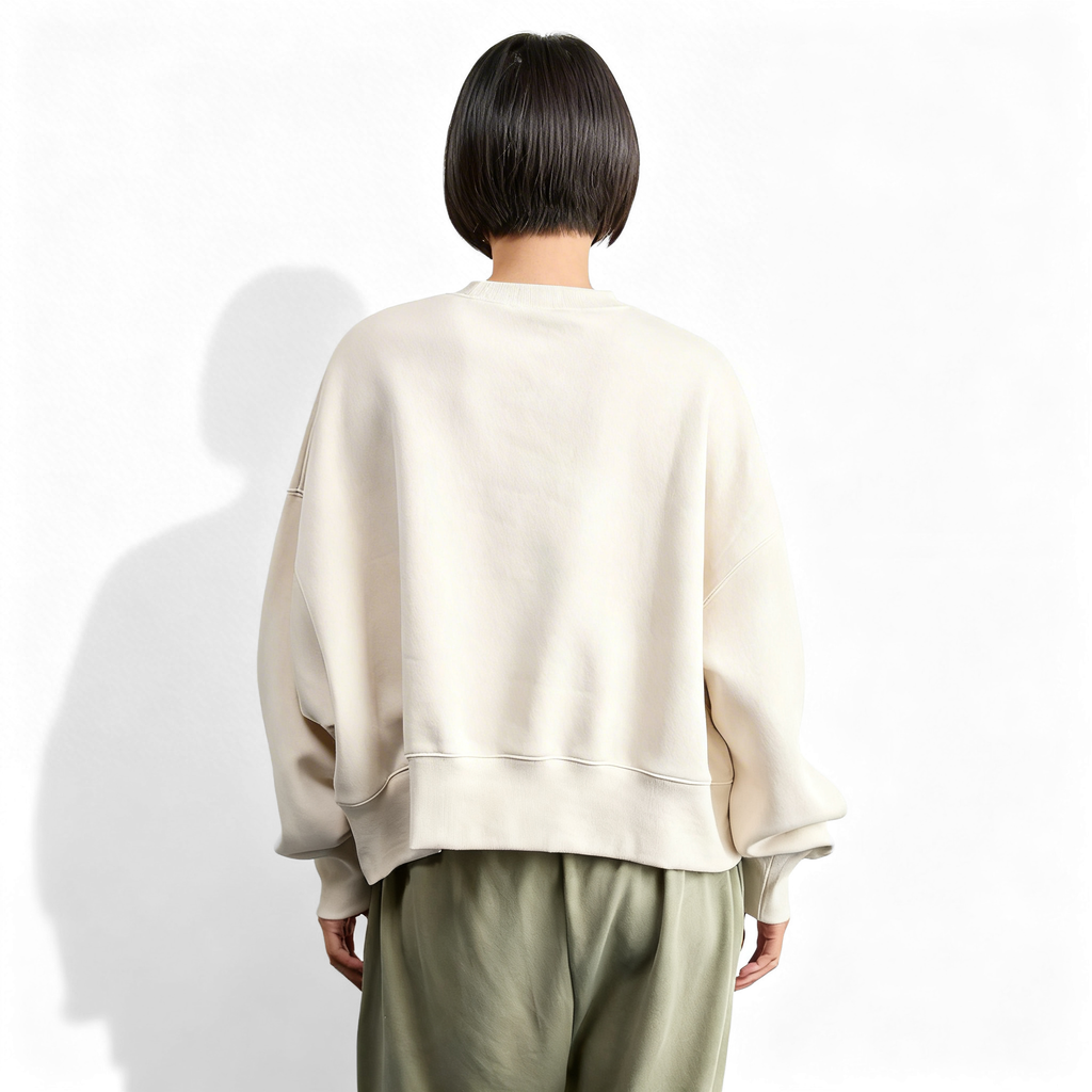 Nike Sportswear Phoenix Fleece Oversized Crew Neck Sweater Beige
