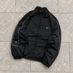 Nike Solo Swoosh Woven Track Jacket Black White